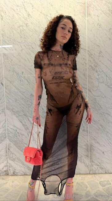 bhad bhabie nude sheer topless dress onlyfans set leaked ZLBTKP 364x653 1